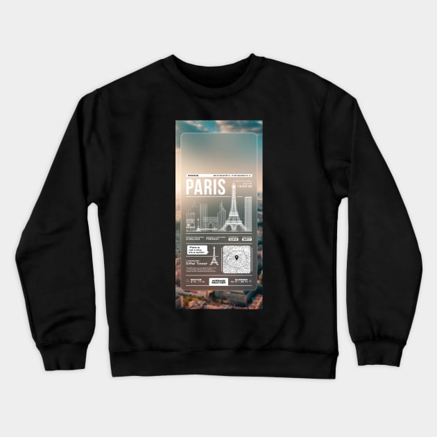 Paris Crewneck Sweatshirt by Dawaly